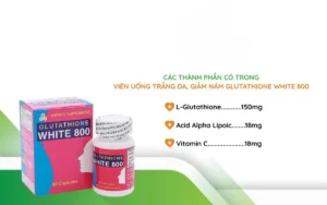 Thuốc trắng da NC Dietary Supplement Glutathione White 800