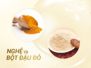 Trị nám bằng nghệ tươi và bột đậu đỏ